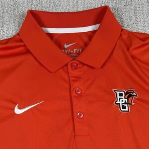 Nike Dri-Fit Men's Medium Bowling Green Falcons Orange Golf Polo Shirt